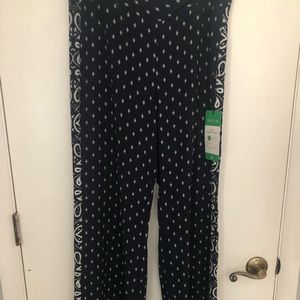 NWT Cabi Track-Star Trouser; Navy Bandana; Size 8